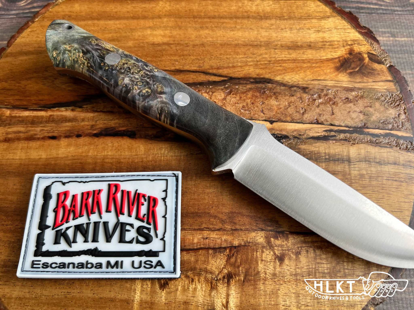 BARK RIVER KNIVES ブラボー1 CPM-3V Mustard Fields Maple Burl